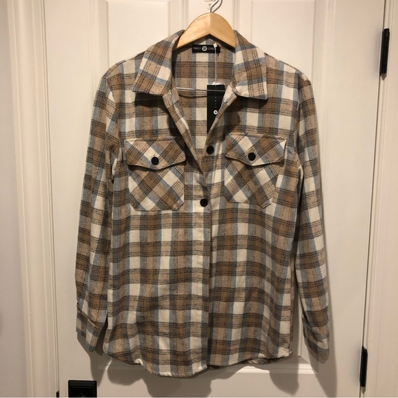 Daisy Street Plaid Shirt - Picture 2 of 6